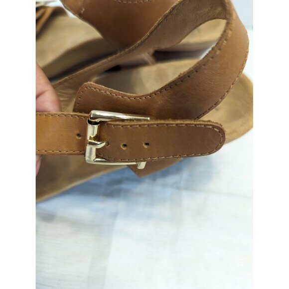 Vionic Noble Brown Laurie Wedge Sandals Tan Size 7 Comfort Beachy - Picture 8 of 15